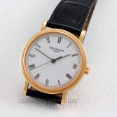 Patek Calatrava Ref 3802.200R 18K Rose Gold Hobnail Bezel White